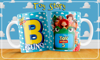 26 Tazas Abecedario Toy Story