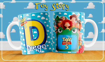 26 Tazas Abecedario Toy Story