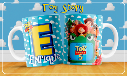 26 Tazas Abecedario Toy Story