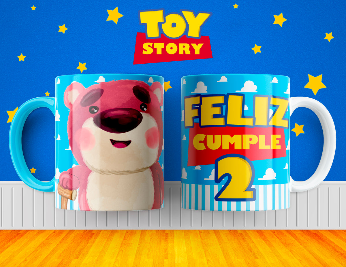 11 Tazas Abecedario Feliz Cumpleaños Toy Story