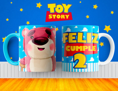 11 Tazas Abecedario Feliz Cumpleaños Toy Story