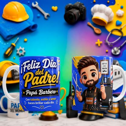 10 Tazas Papá Profesiones