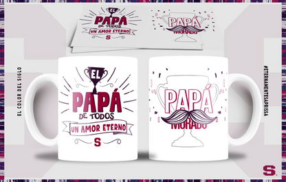 3 Tazas Papá Morado
