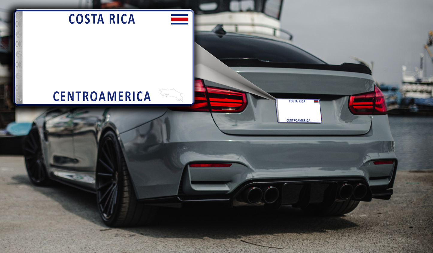 8 Costa Rican Car License Plates