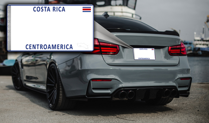 8 Costa Rican Car License Plates