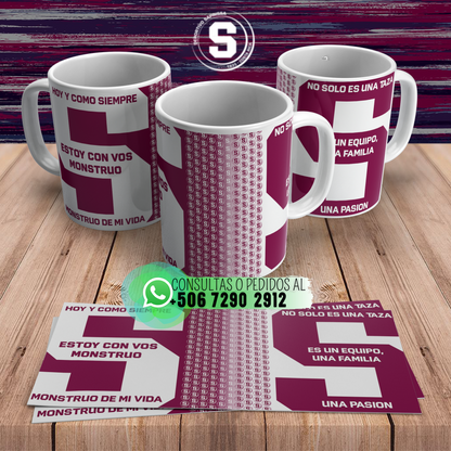 4 Tazas Deportivo Saprissa