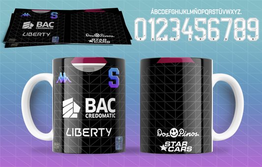 COMBO Third Kit Mug 23/24 Deportivo Saprissa + ORIGINAL Typography