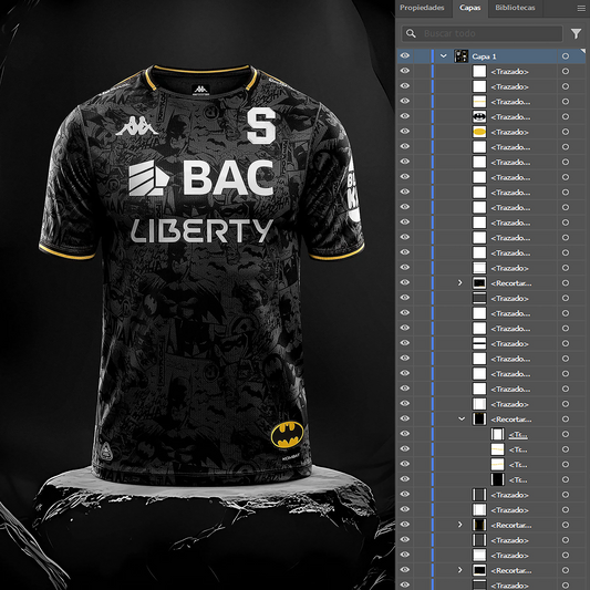 Camisa Tercera LOCAL BATMAN 2025/2026 Deportivo Saprissa