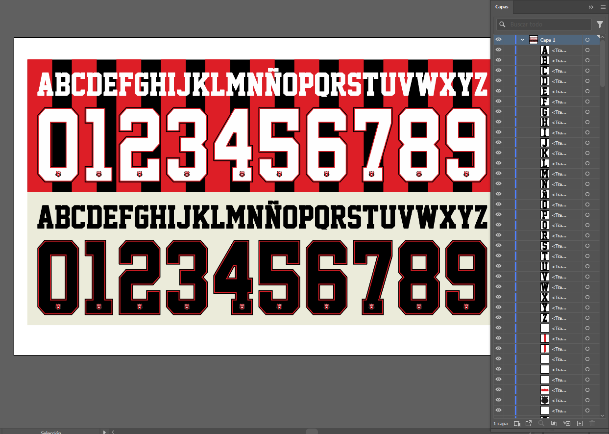 Home and Away Typography 2025/2026 Liga Deportiva Alajuelense