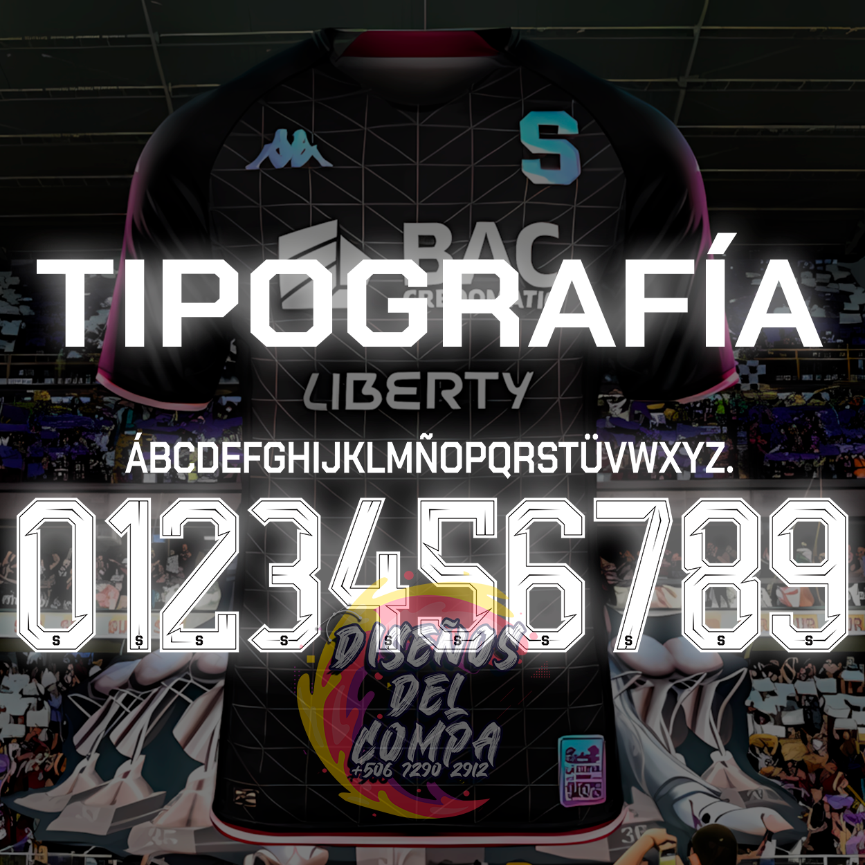 Tipografía Deportivo Saprissa 2023-2024