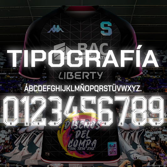 Deportivo Saprissa 2023-2024 Typography