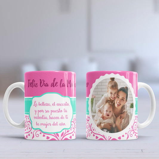 10 Tazas día de la Mujer con foto