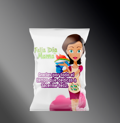 16 Diseños para bolsas de chips mamá