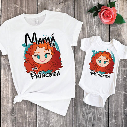 14 Camisetas princesas mamá e hija