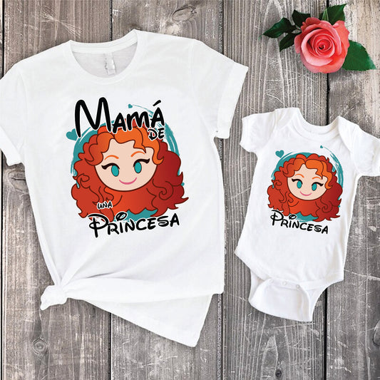 14 Camisetas princesas mamá e hija