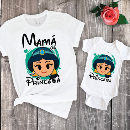 14 Camisetas princesas mamá e hija