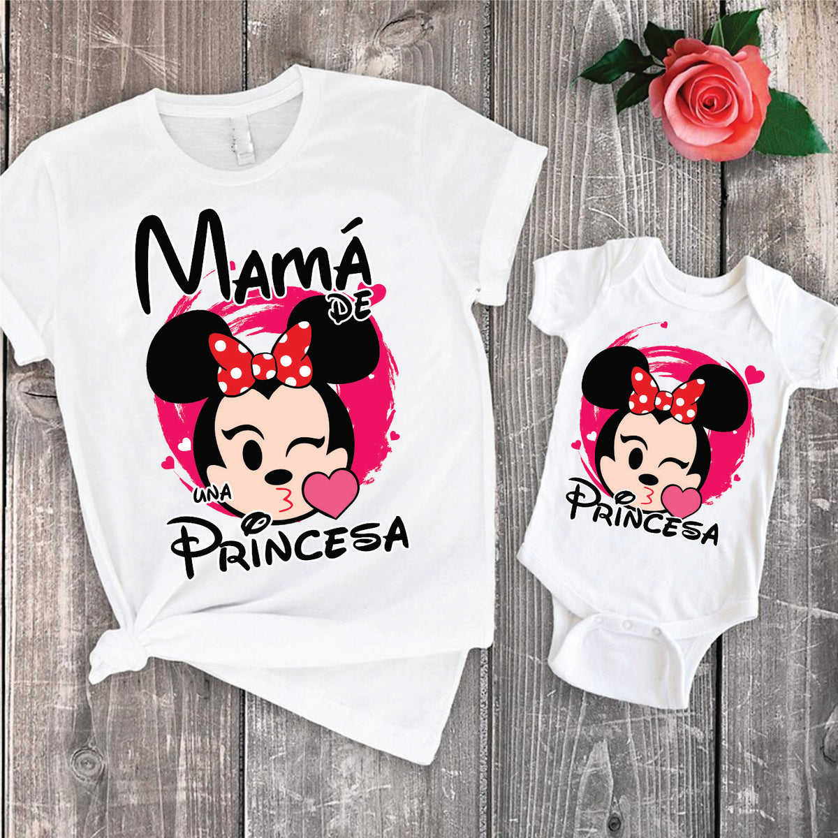 14 Camisetas princesas mamá e hija