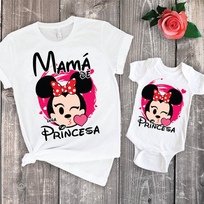 14 Camisetas princesas mamá e hija