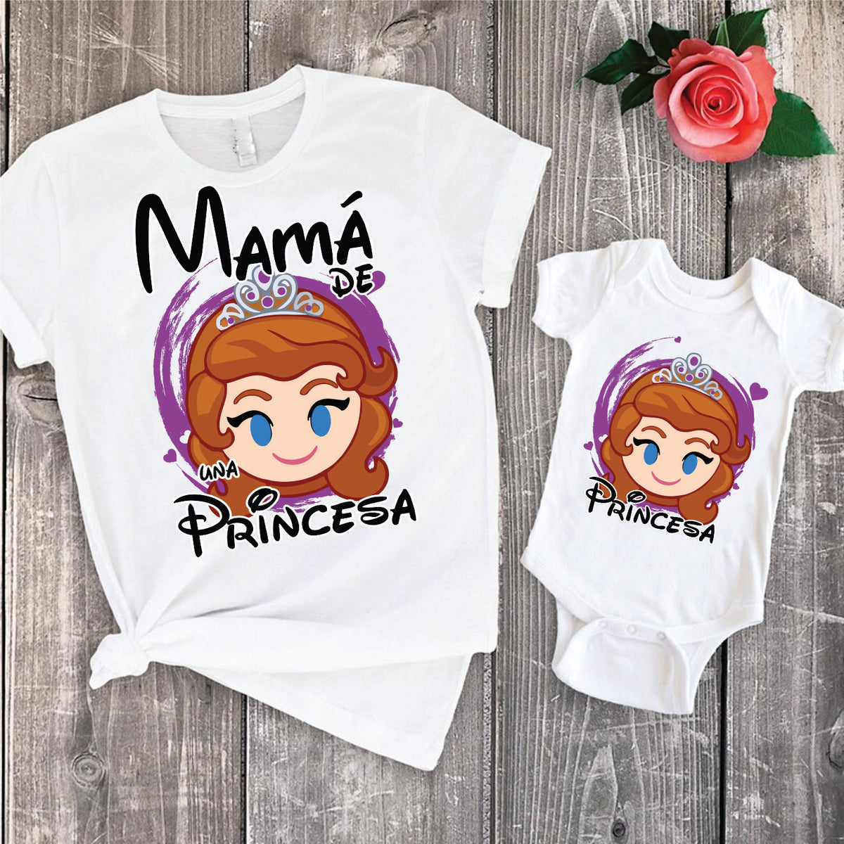 14 Camisetas princesas mamá e hija