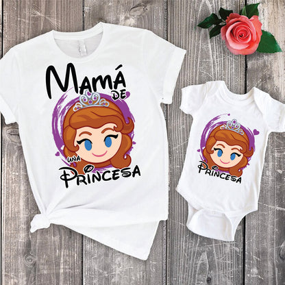 14 Camisetas princesas mamá e hija