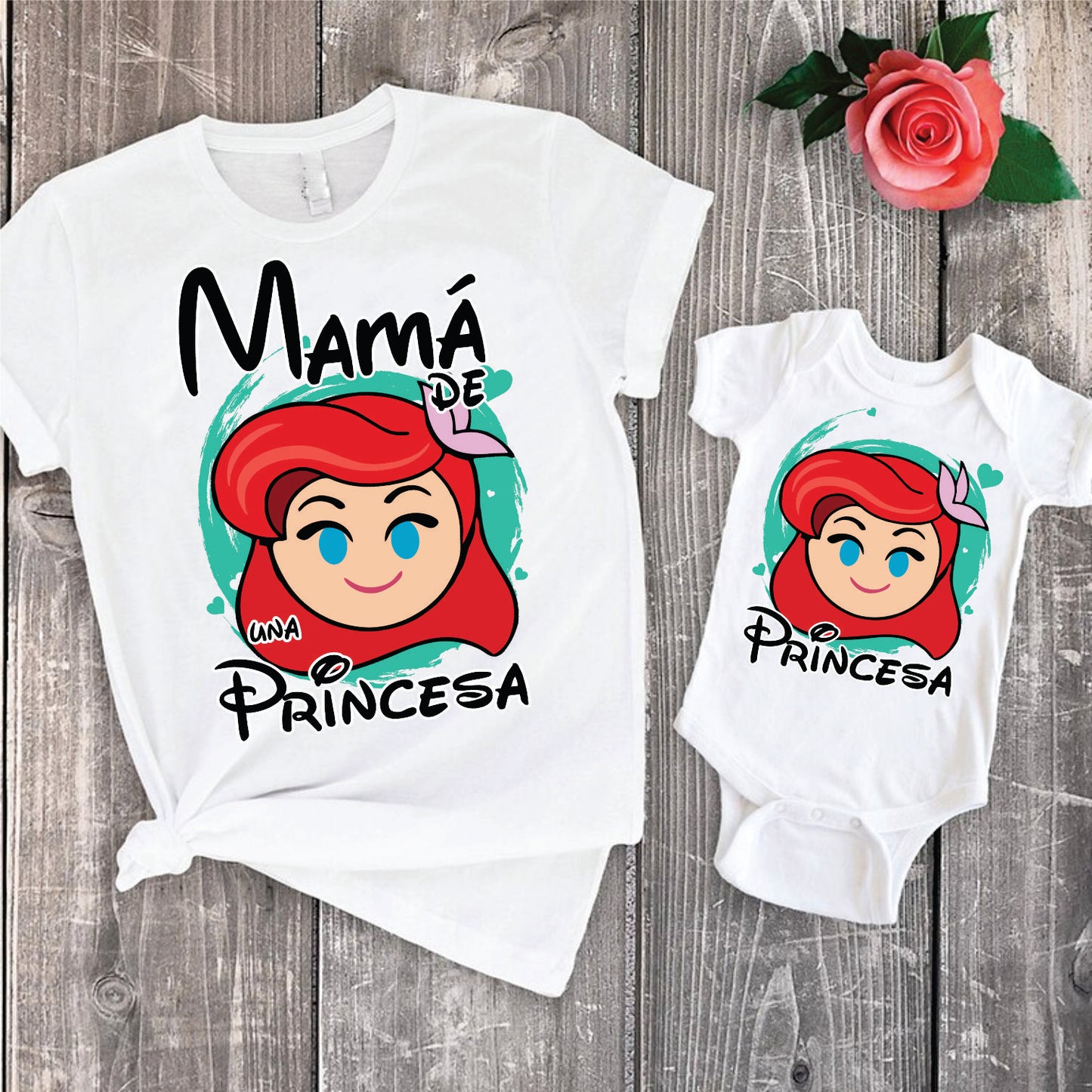 14 Camisetas princesas mamá e hija