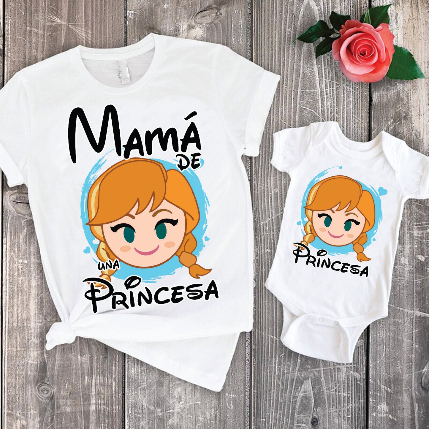 14 Camisetas princesas mamá e hija