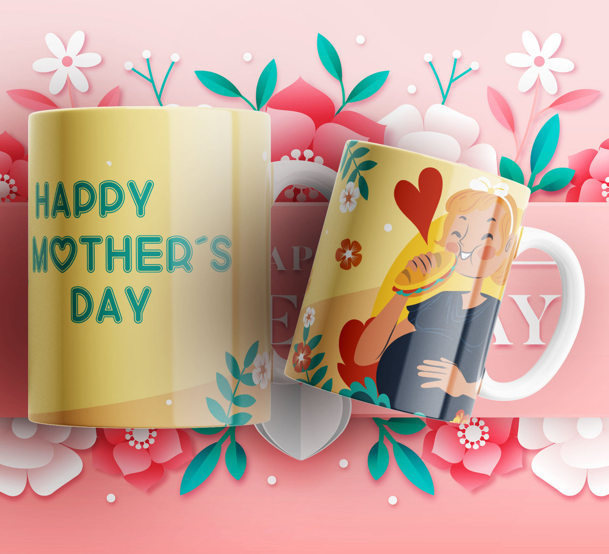 20 Tazas pack felíz día de las madres