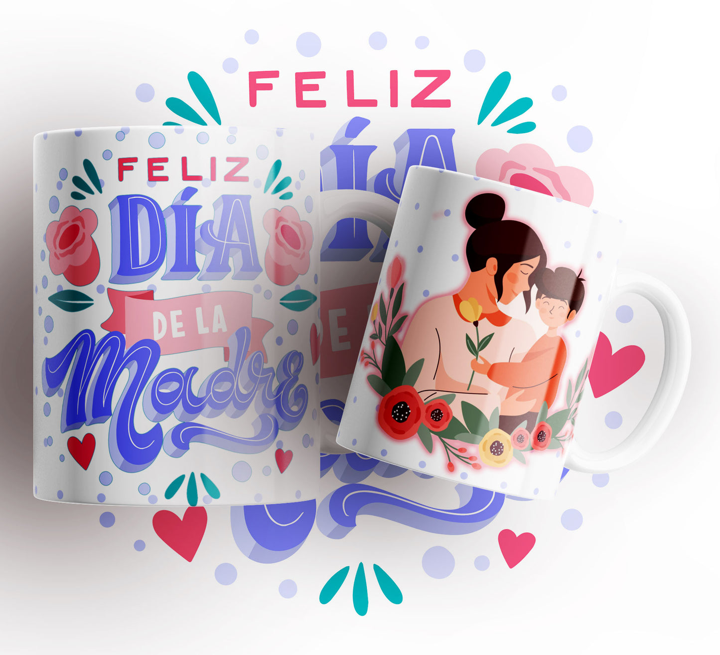 20 Tazas pack día de las madres