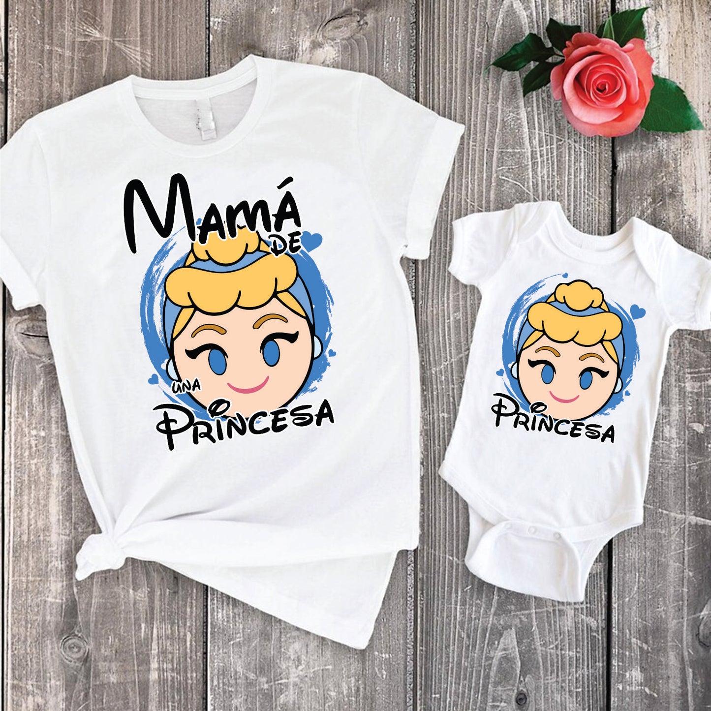 14 Camisetas princesas mamá e hija