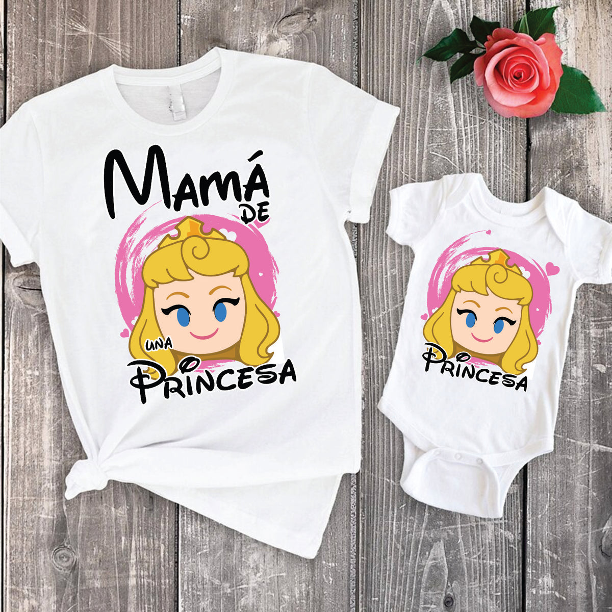 14 Camisetas princesas mamá e hija