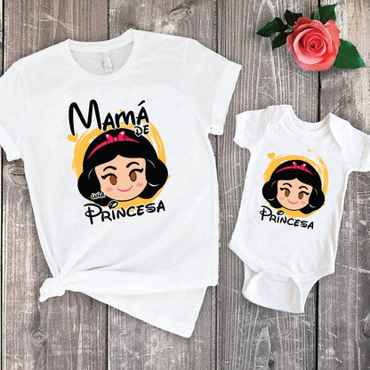 14 Camisetas princesas mamá e hija