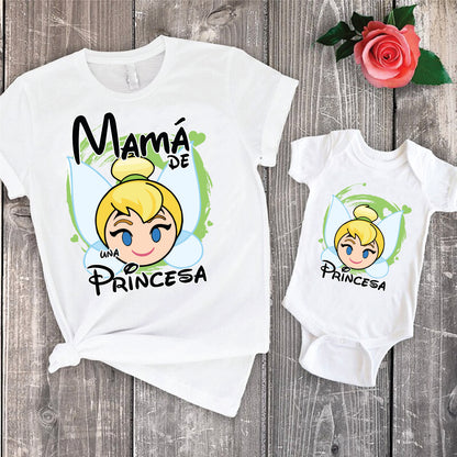 14 Camisetas princesas mamá e hija