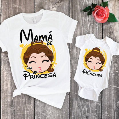 14 Camisetas princesas mamá e hija