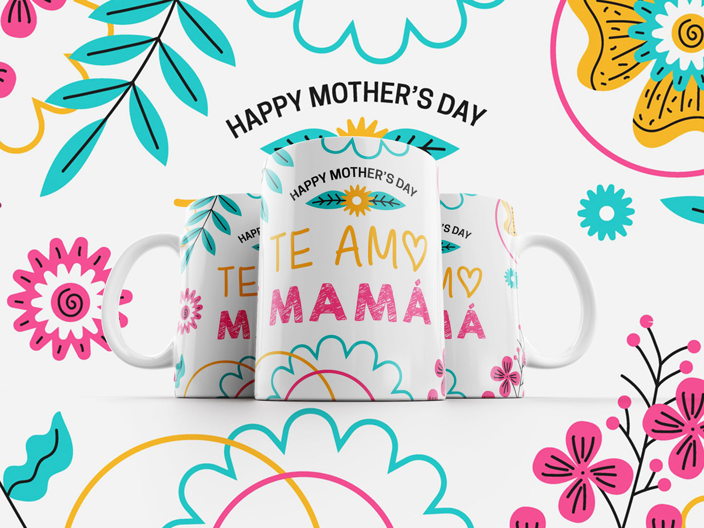 20 Tazas pack día de las madres