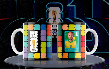 7 Tazas World Cup Negro