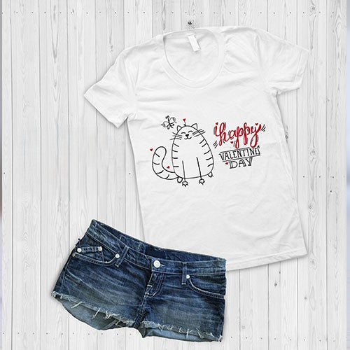 10 Valentine's Day Kitten T-Shirt Designs