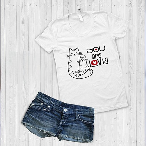 10 Valentine's Day Kitten T-Shirt Designs