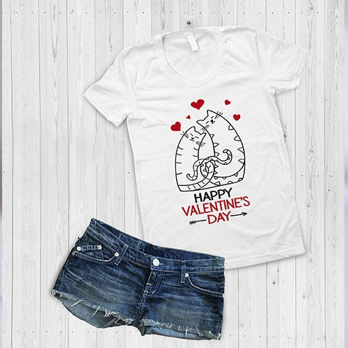 10 Valentine's Day Kitten T-Shirt Designs