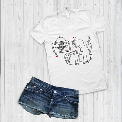 10 Valentine's Day Kitten T-Shirt Designs
