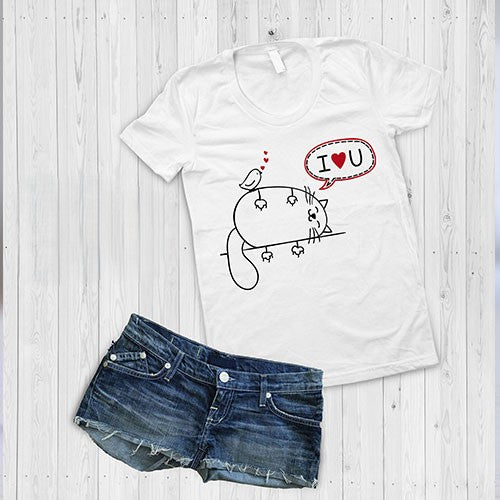 10 Valentine's Day Kitten T-Shirt Designs