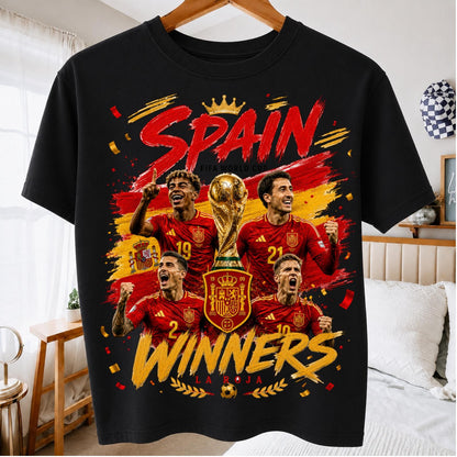 4 Camisas España Campeón Mundial 2026