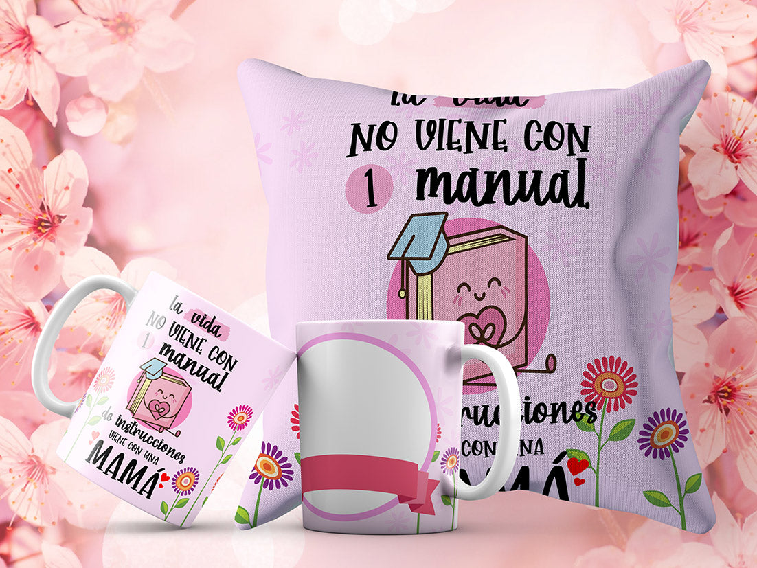 13 Tazas y Almohadas Feliz Día de las Madres