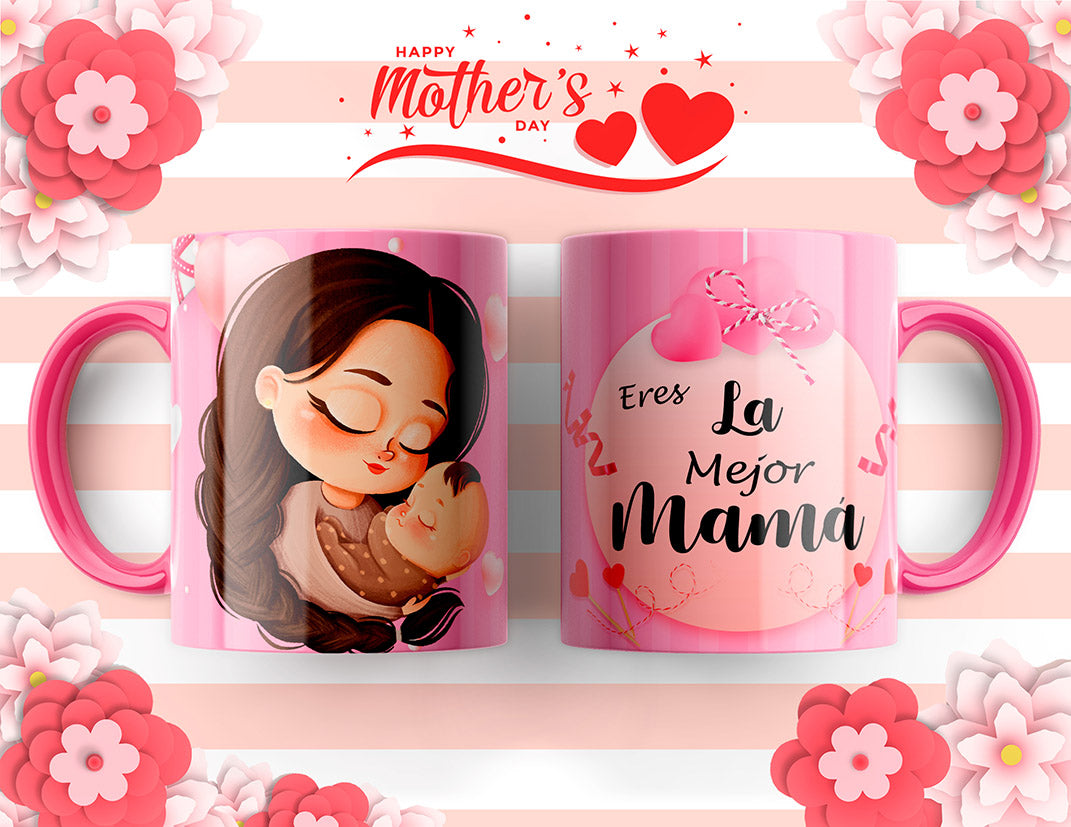 6 Almohadas y Tazas Feliz Día Mamá