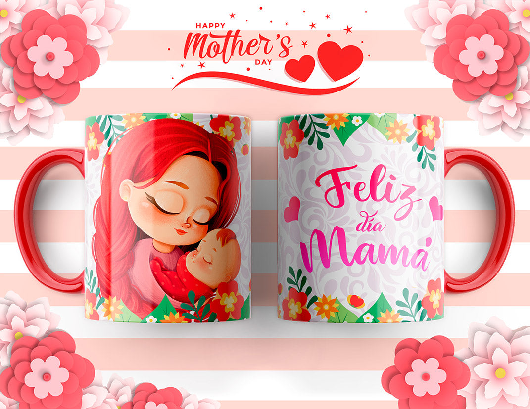 6 Almohadas y Tazas Feliz Día Mamá
