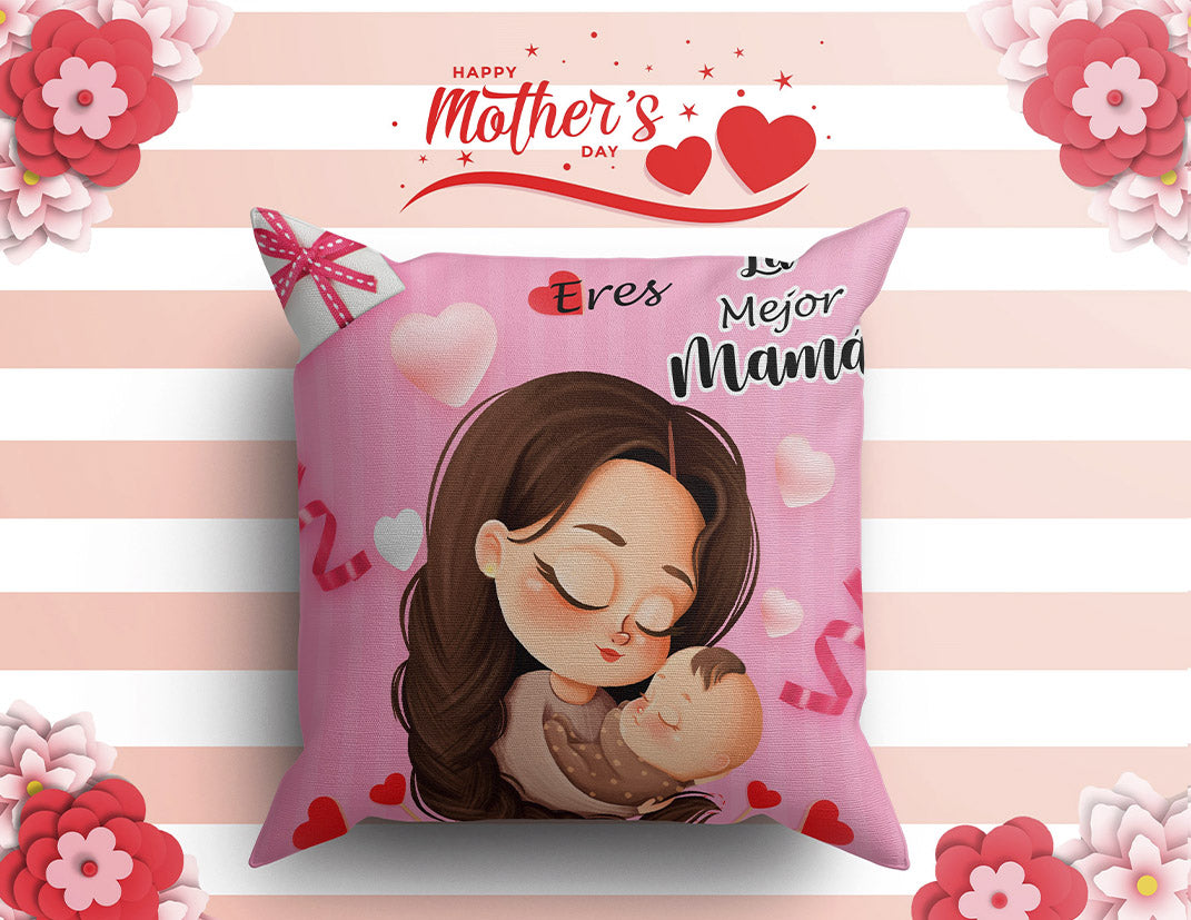 6 Almohadas y Tazas Feliz Día Mamá